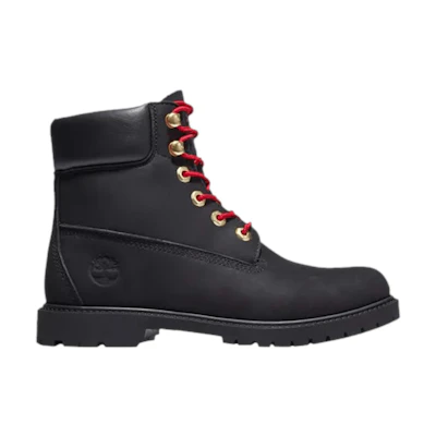 (W) Timberland 6 Inch Heritage Boot 'Black Red'