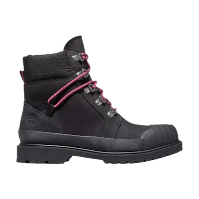 (W) Timberland 6 Inch Heritage Rubber Toe Boot 'Black'