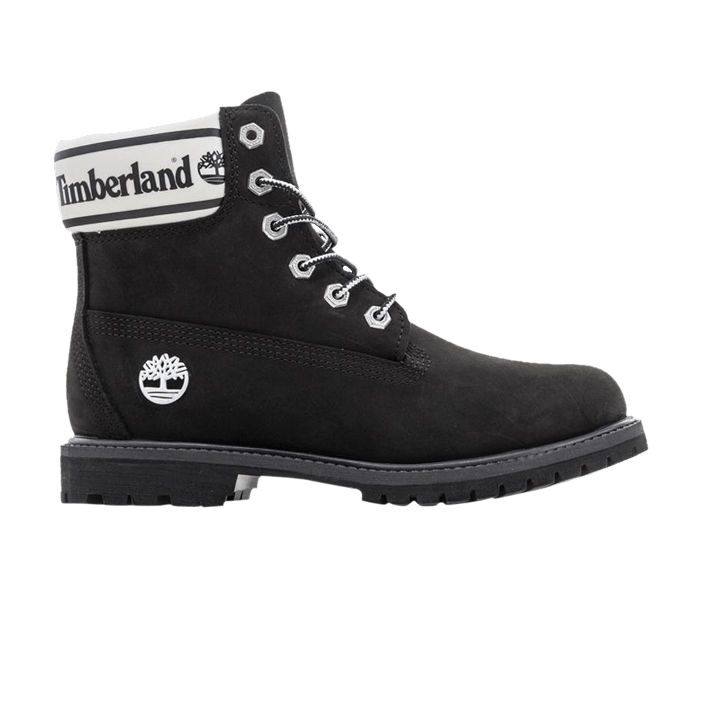 Buy (W) Timberland 6 Inch Premium 'Logo Collar - Hitam Abu-Abu' TB0A2314-001-BG