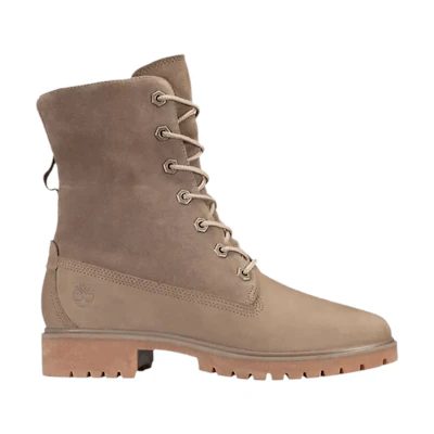 (W) Timberland Jayne Waterproof Fleece Fold-Down Boot 'Light Brown'