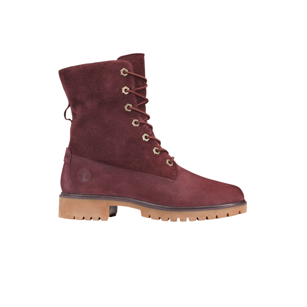 (Women)  Timberland Jayne Waterproof Fleece Fold-Down Boot 'Burgundy'  TB0A1SGJ-C60