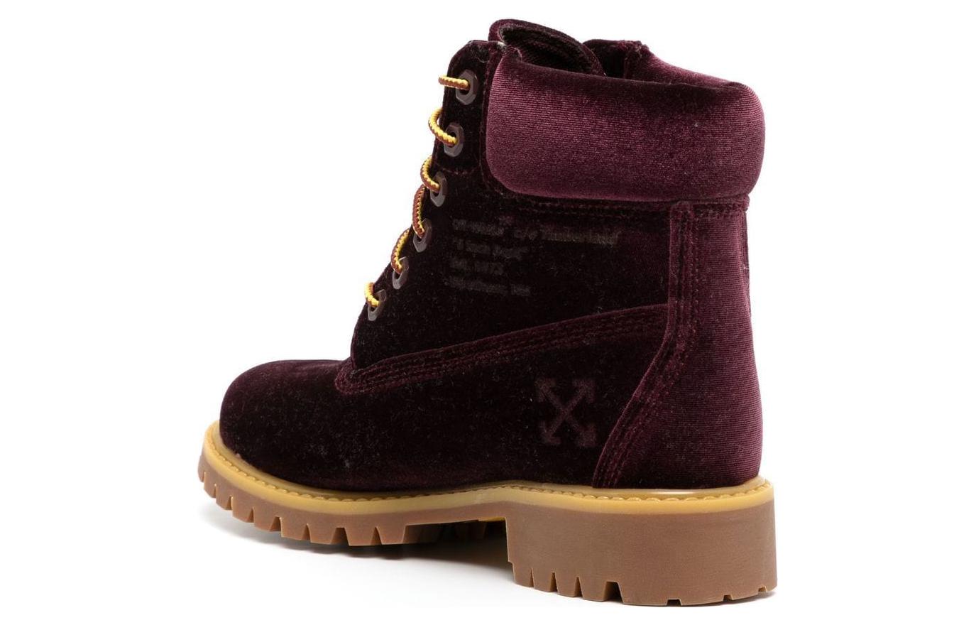 (W)  Timberland Off-White 6 Inch PRM 'Bordeaux' 圖 4