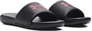 Lookbook (W) Under Armour Ansa Fixed Slide 'Hitam Pink Elixir' 3023772-007