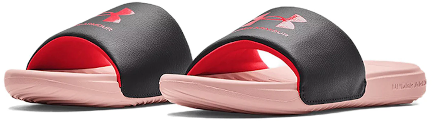 (W) Under Armour Ansa Fixed Slide 'Jet Grey Retro Pink' - Abu Merah Muda Retro 3023772-104 Lookbook (W) Under Armour Ansa Fixed Slide 'Jet Grey Retro Pink' - Abu Merah Muda Retro 3023772-104