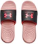 Shop (W) Under Armour Ansa Fixed Slide 'Jet Grey Retro Pink' - Abu Merah Muda Retro 3023772-104