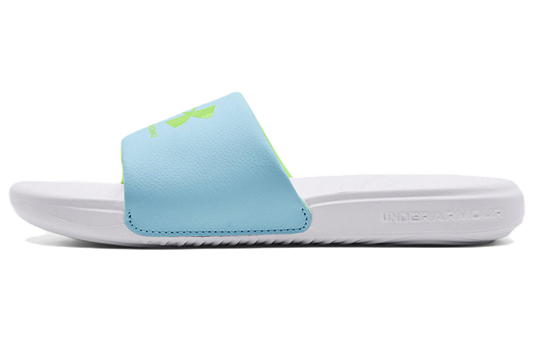Buy (W) UAアンサ フィックスド スライド (オパールブルー/ホワイト) 3023772-302