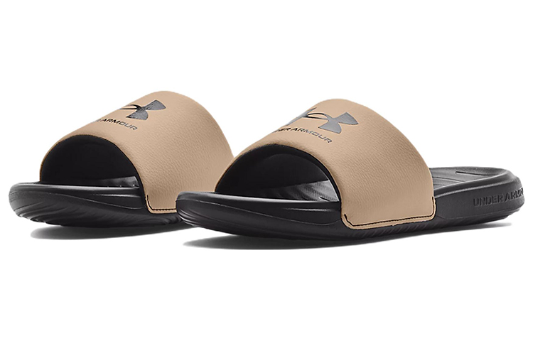 Lookbook (W) Under Armour Ansa Fixed Slide 'Peach Ice Jet Grey' Sandal Abu-Peach 3023772-800