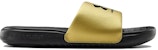 (W) Under Armour Ansa Fixed Slides 'Hitam Emas Metalik' 3023772-006