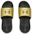 (W) Under Armour Ansa Fixed Slides 'Hitam Emas Metalik' 3023772-006