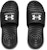 (W) Under Armour Ansa Fixed Slides 'Hitam Putih' 3023772-004