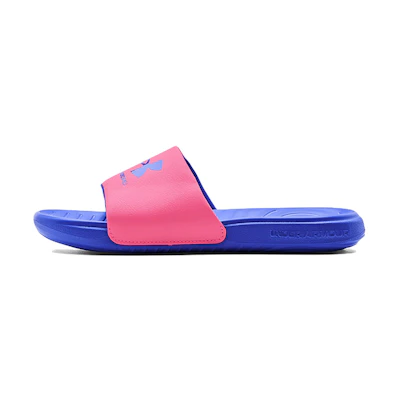 (W) UA Ansa Fixed Slides 'Pink Punk Versa Blue'