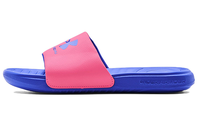 (Women)  Under Armour Ansa Fixed Slides 'Pink Punk Versa Blue'  3023772-604