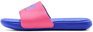 Buy (W) Under Armour Ansa Fixed Slides ''Pink Punk Versa Blu'' 3023772-604