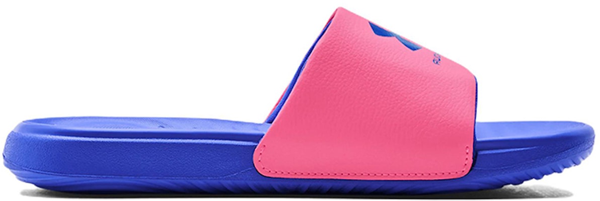 (Women) Under Armour Ansa Fixed Slides 'Pink Punk Versa Blue' 3023772-604 Order (Women) Under Armour Ansa Fixed Slides 'Pink Punk Versa Blue' 3023772-604