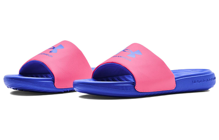 Lookbook (W) Under Armour Ansa Fixed Slides ''Pink Punk Versa Blau'' 3023772-604