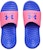 (W) Under Armour Ansa Fixed Slides 'Pink Punk Versa Biru' 3023772-604
