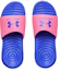 Shop (W) Under Armour Ansa Fixed Slides ''Pink Punk Versa Blu'' 3023772-604