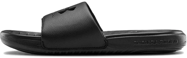 (Women) Under Armour Ansa Fixed Slides 'Triple Black' 3023772-005 (Women) Under Armour Ansa Fixed Slides 'Triple Black' 3023772-005