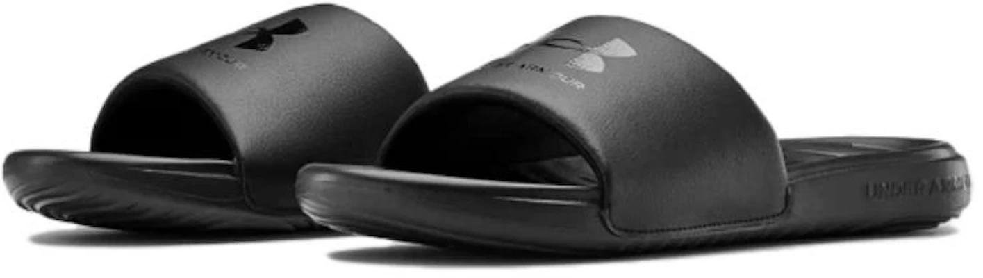 (W) Under Armour Ansa Fixed Slides ''Triple Black'' Herren Sandalen Schwarz 3023772-005 Lookbook (W) Under Armour Ansa Fixed Slides ''Triple Black'' Herren Sandalen Schwarz 3023772-005