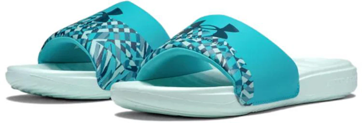 (W) Under Armour Ansa Graphic Slide 'Sea Mist Neptune' Sandal 3024436-300 Lookbook (W) Under Armour Ansa Graphic Slide 'Sea Mist Neptune' Sandal 3024436-300