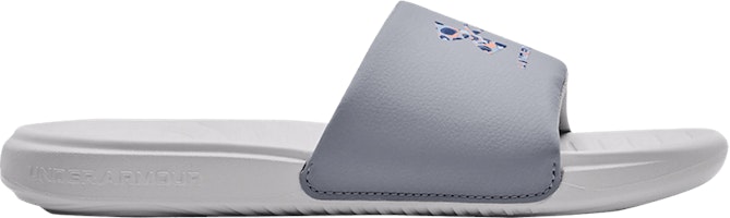 (Women) Under Armour Ansa Graphic Slide 'Steel Halo Grey' 3024437-106 (Women) Under Armour Ansa Graphic Slide 'Steel Halo Grey' 3024437-106