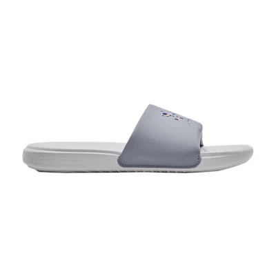(W) UA Ansa Graphic Slide 'Steel Halo Grey'