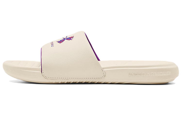 (Women)  Under Armour Ansa Graphic Slide 'Stone Mega Magenta'  3024437-105