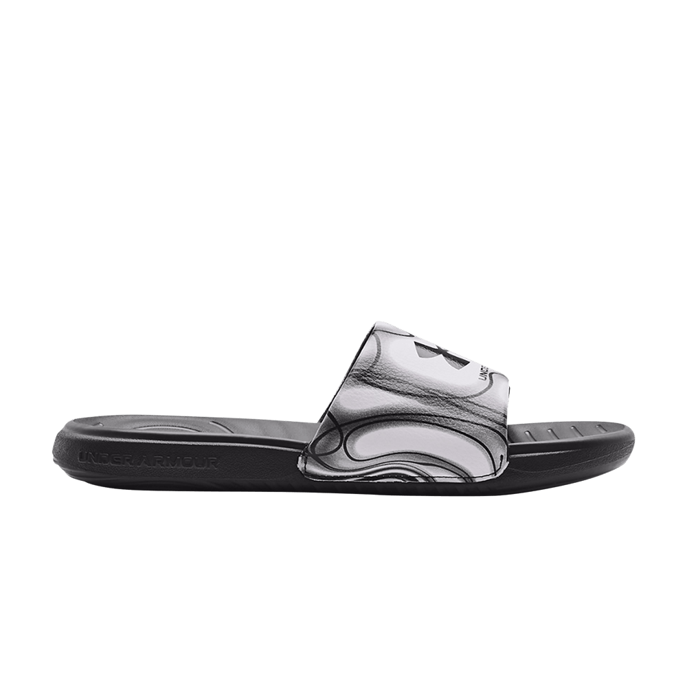 (Women)  Under Armour Ansa Graphic Slide 'White Jet Grey'  3024436-110