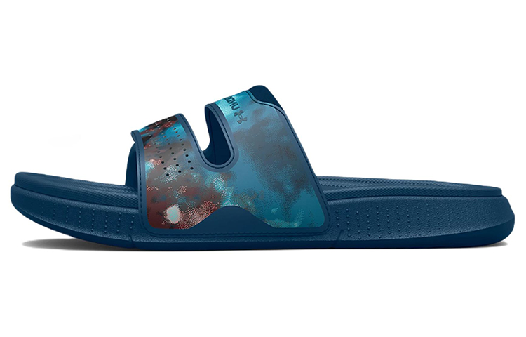 (Women)  Under Armour Ansa Studio Slide 'Graphic - Fuse Teal'  3025404-300