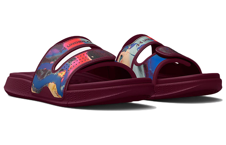 Lookbook (W) Under Armour Ansa Studio Slide ''Graphique - Rouge Éclair'' 3025404-600