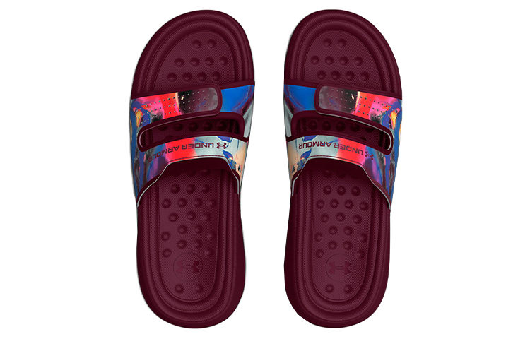 Shop (W) Under Armour Ansa Studio Slide ''Graphique - Rouge Éclair'' 3025404-600