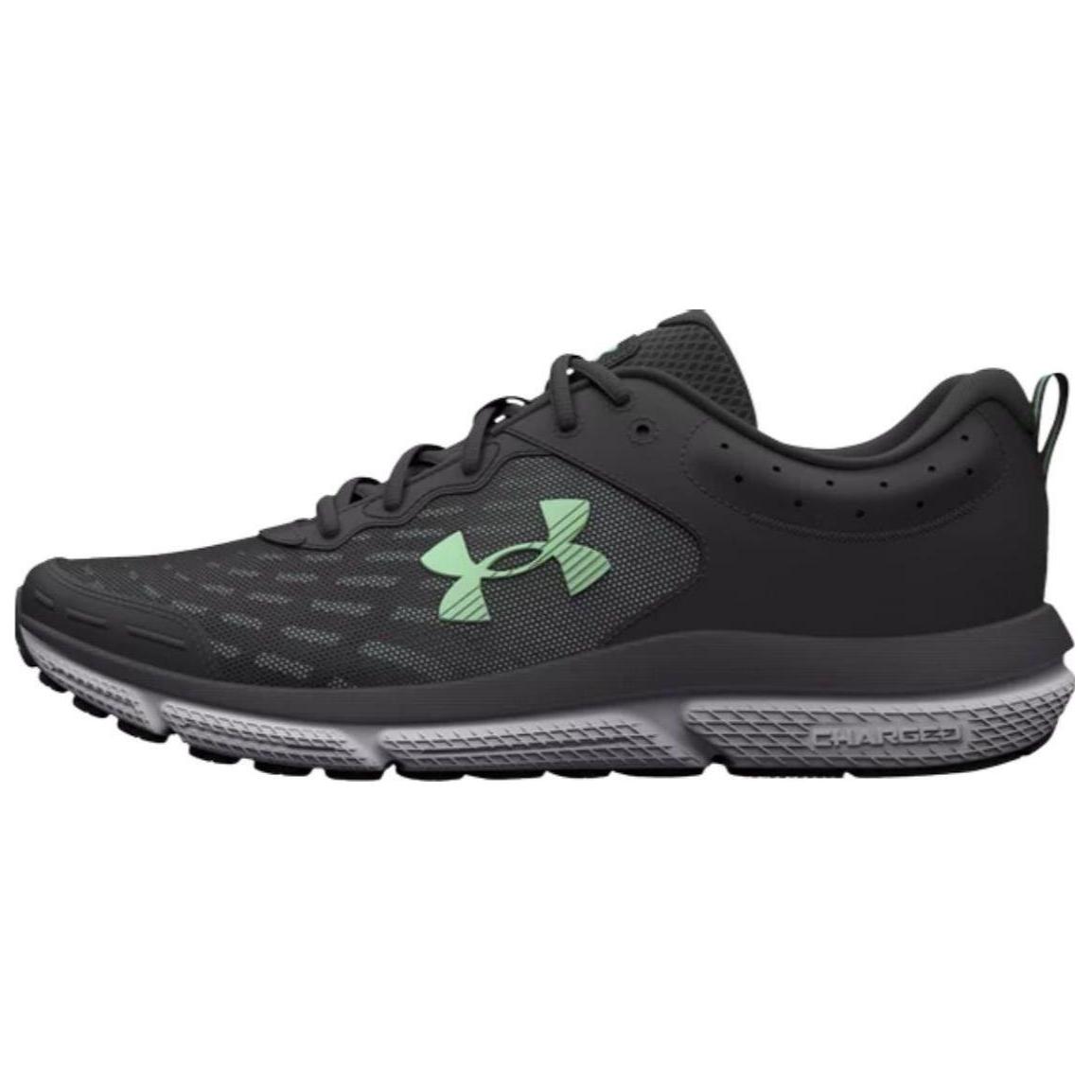 (Women)  Under Armour Charged Assert 10 'Jet Grey Aqua Foam'  3026179-103