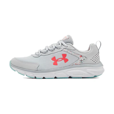 (W) UA Charged Assert 9 'Paint Splatter - Halo Grey Pink'