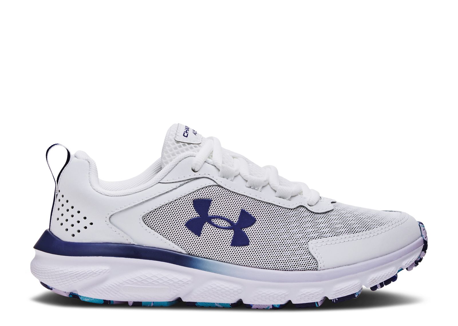 (Women) Under Armour Charged Assert 9 Marble 'White Sonar Blue' 3024853-105