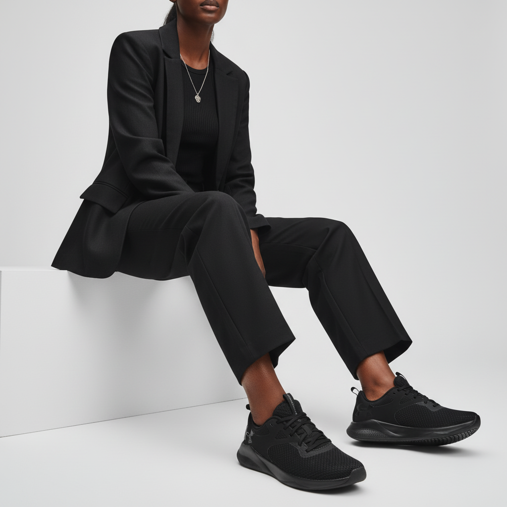 Order (W) Under Armour Charged Aurora 2 'Hitam Sepenuhnya' 3025060-003