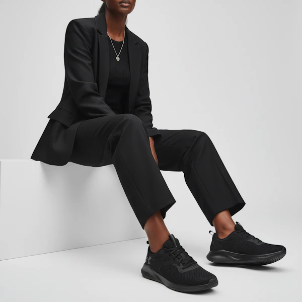 (W) Under Armour Charged Aurora 2 'Hitam Sepenuhnya' 3025060-003 Order (W) Under Armour Charged Aurora 2 'Hitam Sepenuhnya' 3025060-003