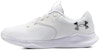 (W) Under Armour Charged Aurora 2 'Putih Perak Metalik Hangat' 3025060-100