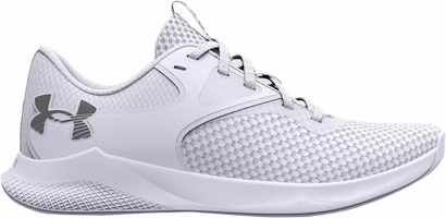 (Women) Under Armour Charged Aurora 2 'White Metallic Warm Silver' 3025060-100 (Women) Under Armour Charged Aurora 2 'White Metallic Warm Silver' 3025060-100
