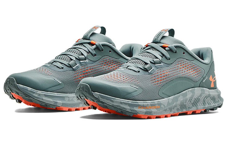 Lookbook (W) Under Armour Charged Bandit Trail 2 ‘Fresco Green Camo’ Lelaki Wanita Trek 3024191-304