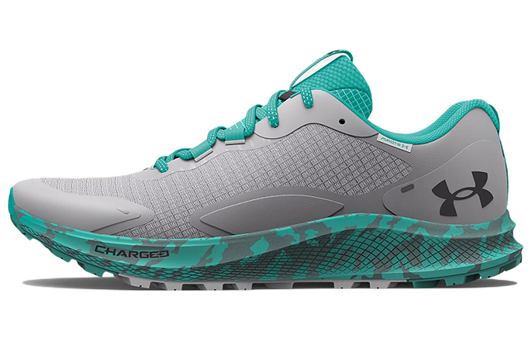 (Women) Under Armour Charged Bandit Trail 2 'Halo Grey Neptune Camo' 3024763-102