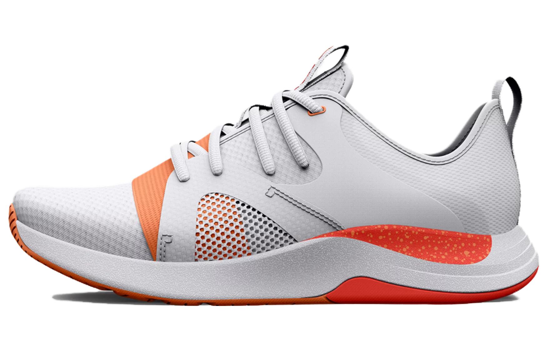 (Women)  Under Armour Charged Breathe Lace TR 'White Orange Tropic'  3025058-108