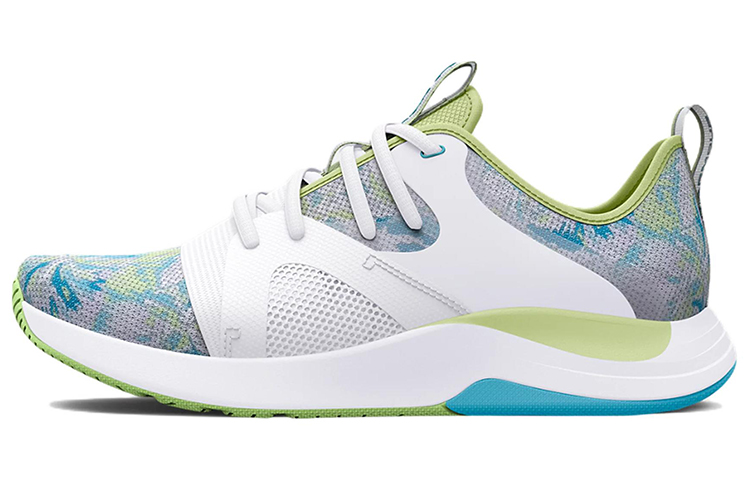 (Women)  Under Armour Charged Breathe Lace TR 'White Pale Olive'  3025059-100