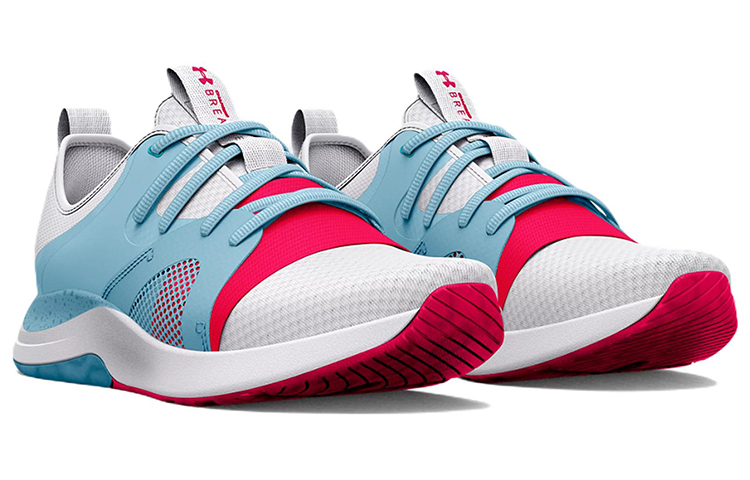 Lookbook (W) Under Armour Charged Breathe Lace TR 'Putih Opal Biru' 3025058-103