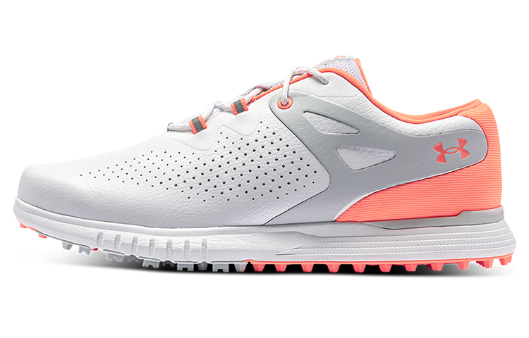 (Women)  Under Armour Charged Breathe Spikeless 'White Halo Grey'  3023733-101