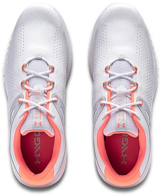 (Women) Under Armour Charged Breathe Spikeless 'White Halo Grey' 3023733-101 Shop (Women) Under Armour Charged Breathe Spikeless 'White Halo Grey' 3023733-101