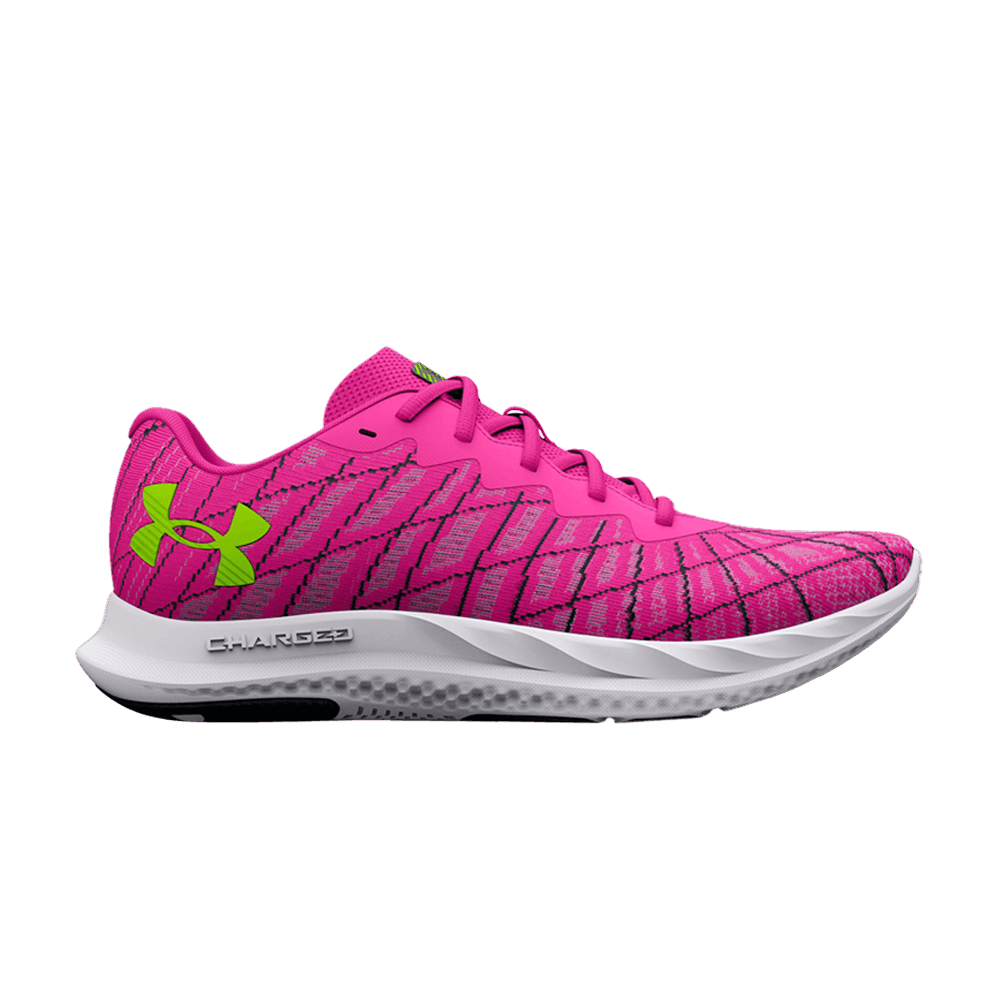 (Women)  Under Armour Charged Breeze 2 'Rebel Pink Lime'  3026142-600