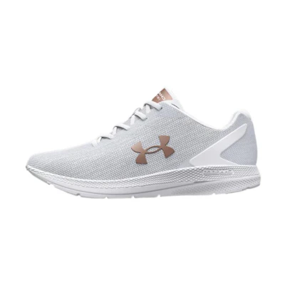 (W) UA Charged Impulse 2 Knit 'White Metallic Rose Gold'
