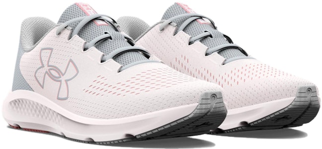 (W) 언더아머 차지드 퍼슛 3 빅로고 화이트/핑크 3026523-101 Lookbook (W) 언더아머 차지드 퍼슛 3 빅로고 화이트/핑크 3026523-101