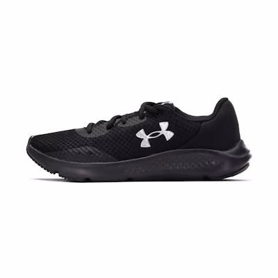 (W) UA Charged Pursuit 3 'Black Metallic Silver'