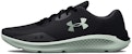 (W) Under Armour Charged Pursuit 3 'Jet Grey Black' Lelaki Perempuan Kasut 3024889-105